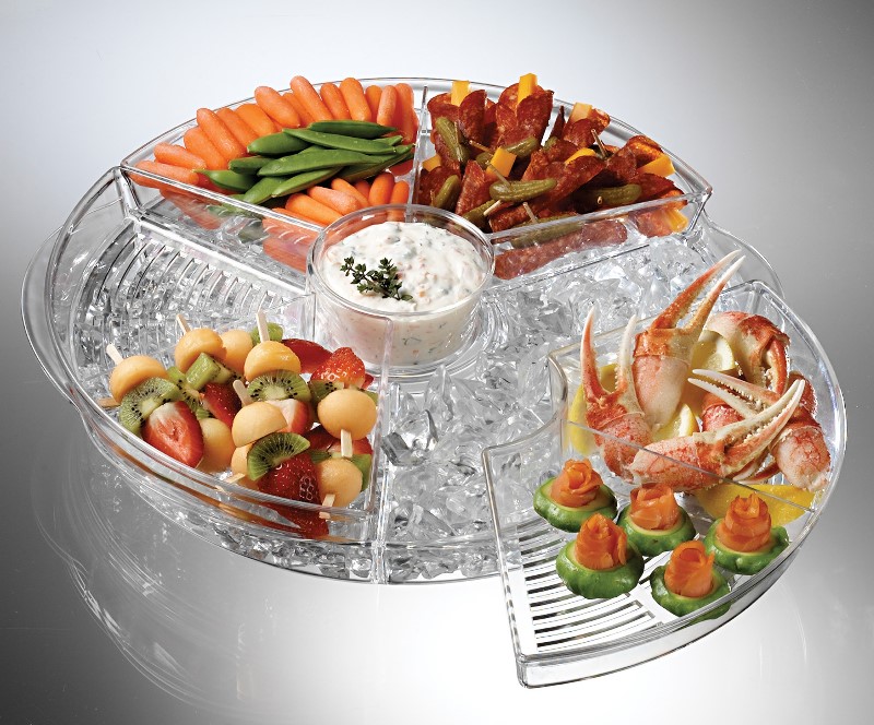 APPETIZERS ON ICE REVOLVING TRAY (NonLidded) Bowls, Trays and Dishes