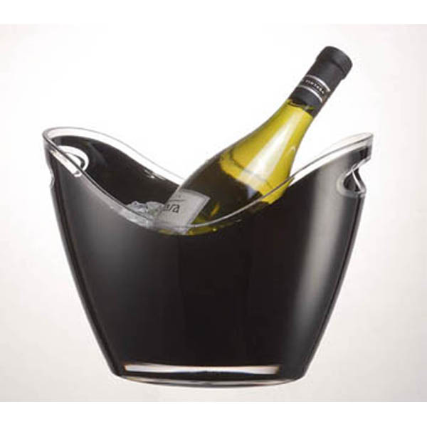 VINO 2BOTTLE WINE BUCKET (BLACK ONLY) Wine Coolers & Beverage Tubs